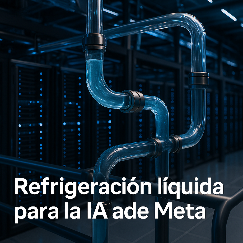Cómo funciona el sistema de refrigeración líquida que impulsa la IA de Meta