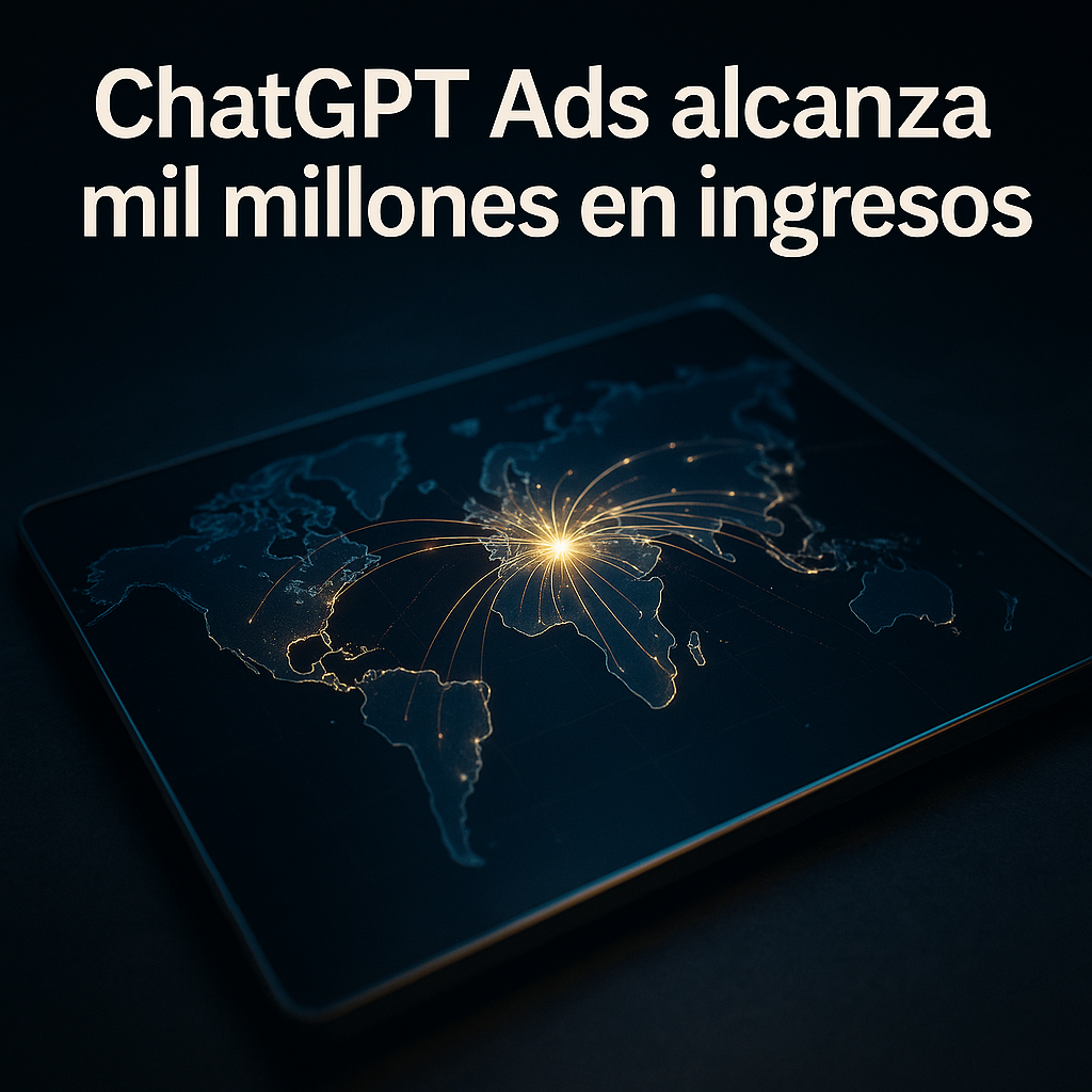 ChatGPT Ads alcanza mil millones y se expande globalmente