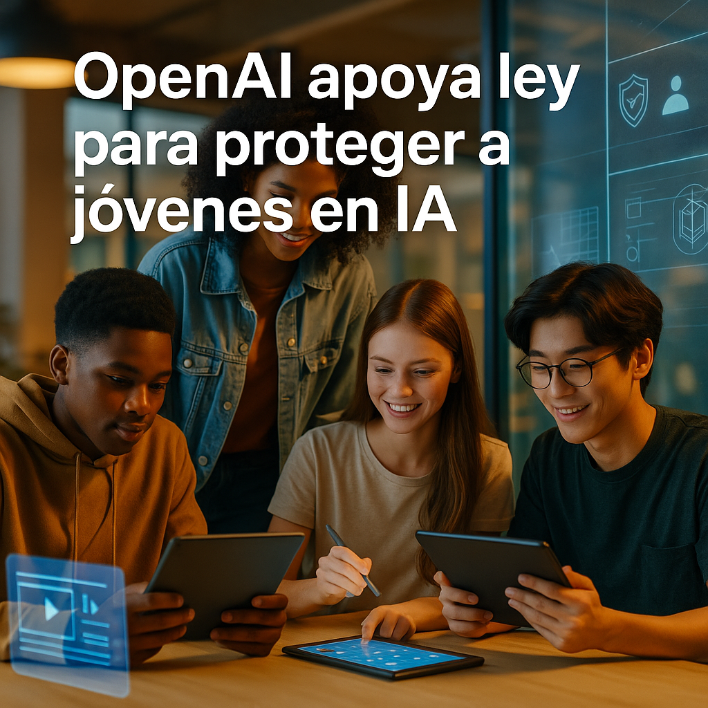 OpenAI respalda la ley de California para la seguridad de menores en IA